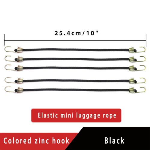 Generic Elastic Bungee Cord Heavy Duty Luage Ss Rope Hooks 25-30cm Stretch  Tie Tent Outdoor