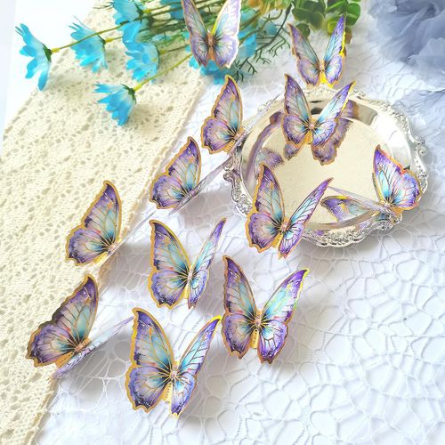 Generic 12pcs 3D Hot Stamping Butterfly Stickers -Party Decorations - image 4