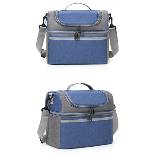 Generic Double Layers Insulated Lunch Bag and Cold Retention - image 2
