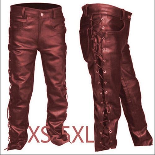 Big and tall mens leather pants shop