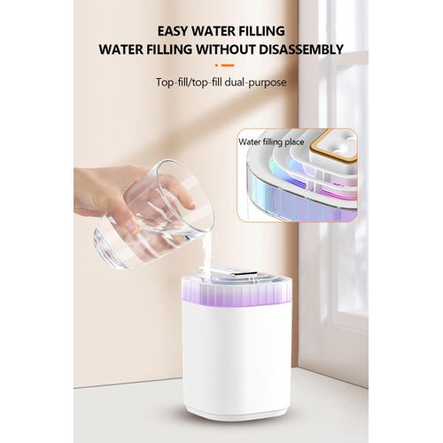 Generic 3L Double Spray Humidifier LED Light + 6 Oil - image 5