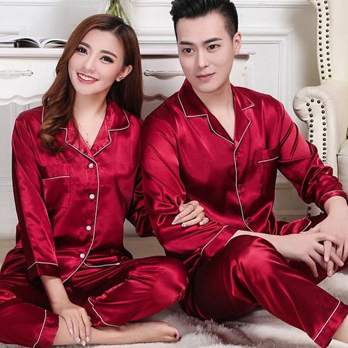 Silky pyjamas set hotsell