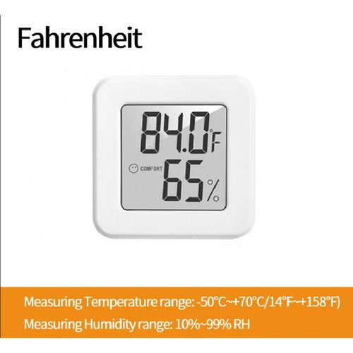 Mini Hygrometer Thermometer Digital Indoor Humidity Gauge Monitor with  Temperature Meter Sensor Fahrenheit ()