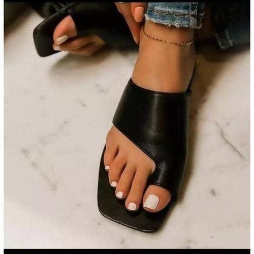 product_image_name-Fashion-Beautiful Female Unique Leather Slippers-1
