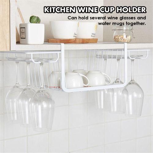 Generic Hanging Glass Cup Holder Rack Goblet Stemware Home Bar Mug ...