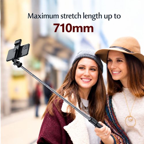 Generic Mobile Phone Selfie Stick, Phone Holder, Extendable Smart Bluetooth Camera Handheld Gadget, Live Streaming Stand - image 4