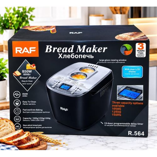 RAF  3-in-1 Automatic Bread Maker (handles dough kneading, fermenting, and baking). - image 2