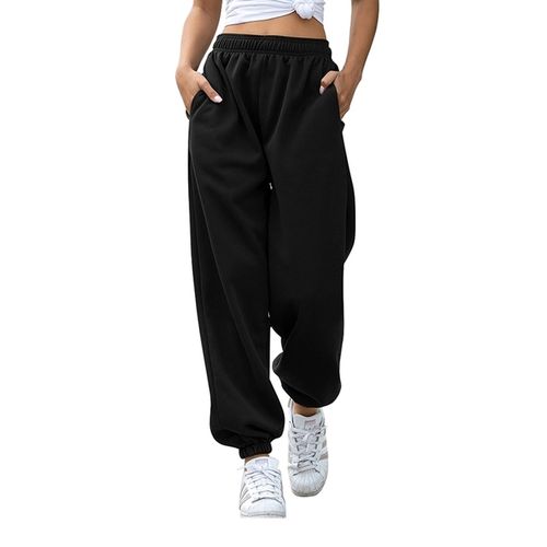  Women Fleece Cargo Sweatpants High Waisted Casual Baggy  Joggers Pants