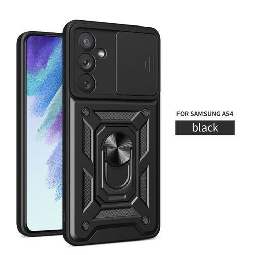 product_image_name-Generic-For Samsung Galaxy A54 5G Case, Rugged Armor Protection Case With Slide Camera Cover &Ring Stand-1