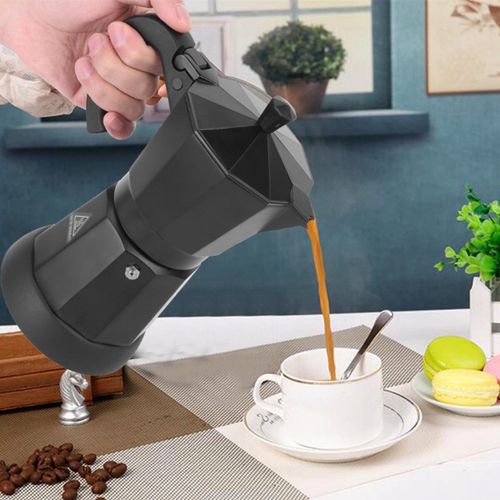 Generic 300ml Portable Aluminum Electric Coffee Maker Mocha Espresso Coffee  Pot Machine 6 Cups 300ml