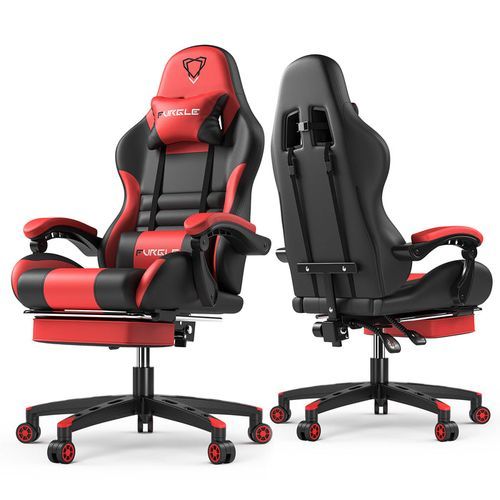 product_image_name-Generic-FURGLE PRO SERIES GAMING CHAIR WITH FOOTREST-RED-3