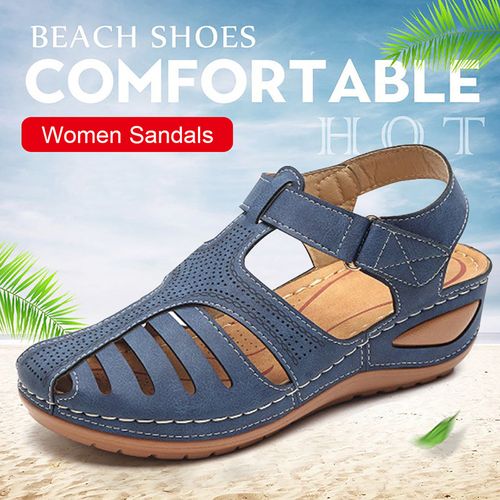 Orthopedic Open Toe Orthopedic Sandals For Women For Women Vintage Low Heel  Platform Shoes With Corrector Sponge For Summer Walking From Forevermme,  $12.14 | DHgate.Com