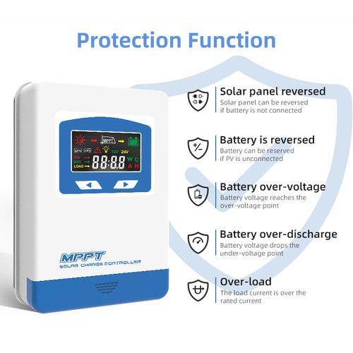 Anern 60A MPPT Charging Controller Auto 12V 24V Solar Panel - image 4