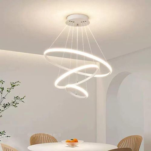 product_image_name-Generic-STRONG Intelligent Interior DESIGN Chandeliers LUXURY Modern Lamp White Modern LED Chandeliers LED Pendant Decor Lamp Creative LED Chandeliers Dimmable Pendant Lamp White for Dining Room Living Room Office Kitchen,Chandeliers-2