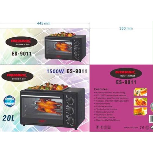 Generic EUROSONIC 20L ELECTRIC OVEN
