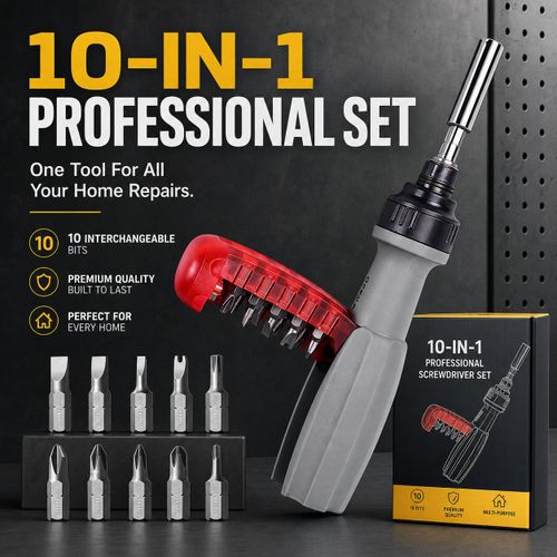 Generic 10-in-1 Ratchet Screwdriver Set Telescopic Magnetic Repair Tool - image 5