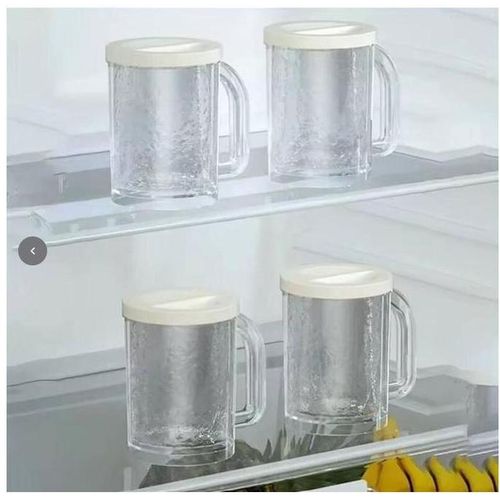 Generic Frozen Beer Mug, Double Wall Gel Freezer Mugs, Plastic Ice cup - image 2