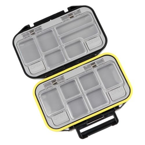 Generic Plastic Waterproof Bait Hook Case Organizer Black