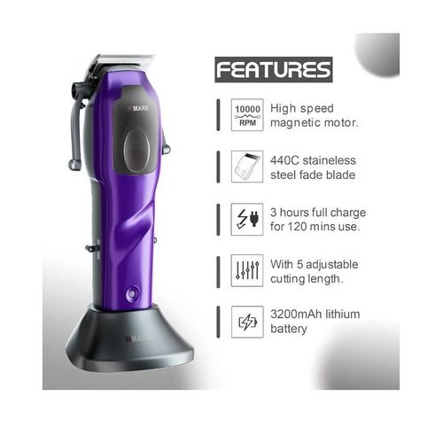 Generic Multi Taper Senior Taper Professional Hair Clipper – Zero Cut Edition ( 1 year warranty) - image 3