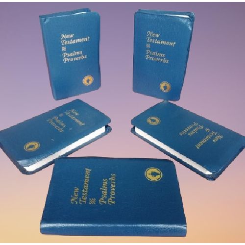 product_image_name-Generic-Pocket New Testament With Psalms & Proverbs ( Blue Hardcover)- Pack Of 5-3