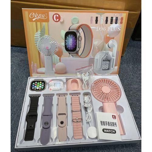 Generic D96 PLUS ULTRA SUIT SMARTWATCH Set FOR IOS/ANDROID with Earbud and Fan