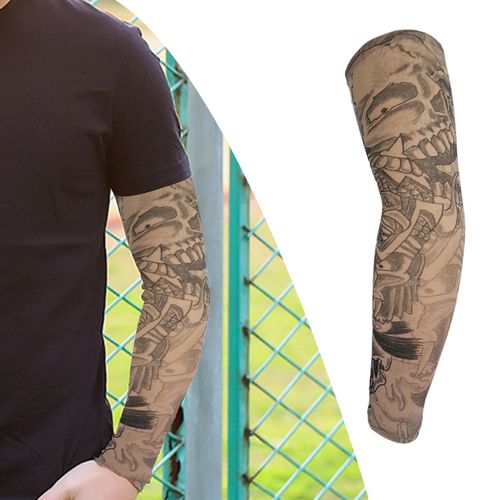 Tattoo Printed Arm Cover  Sun Protection Cuff  Sleeves Sun Tattoo  Tattoo  Hand Gloves  Arm Warmers  Aliexpress