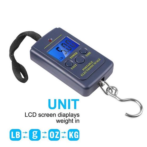 Generic Weights Pocket Backlight Mini Scale Scale 10g Hanging Fishing Scales  Luggage Tool Portable Scale Electronic 40kg Digital Travel