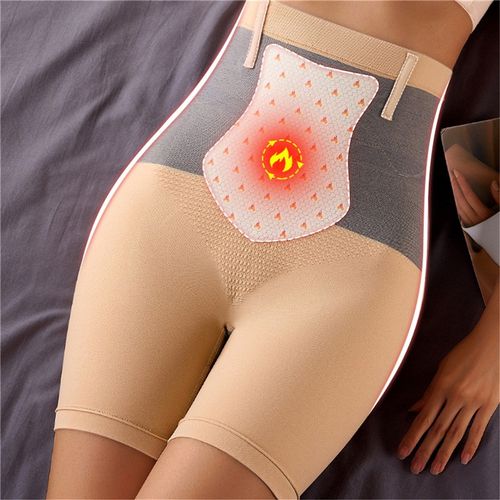 Fashion (Skin)New High Waist Thermal Panties For Women Flat Belly Shaping Panties  Seamless Boxer Safety Shorts Period Menstrual Underwear Lady SCH