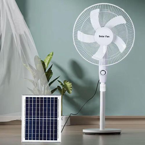 Generic 16inches Electric Rechargeable Fan With Solar Panel - image 7
