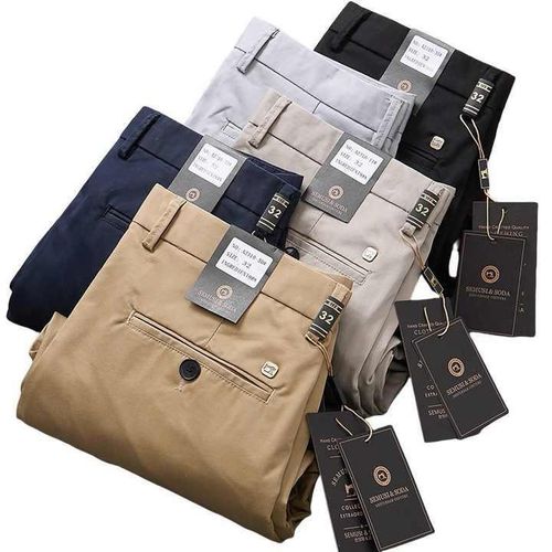 product_image_name-Fashion-5 In 1 Luxury ORIGINAL Chinos Trouser - Multi Colour-1