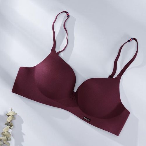 Women Fashion Push Up Bra Wire Free Lingerie 3/4 Cup Bra Cotton Underwear 