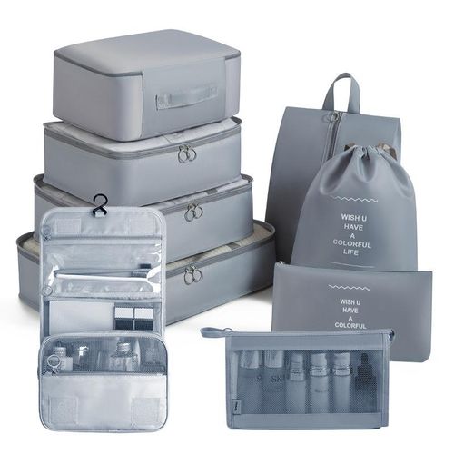 Generic 9pcs Set Packing Cubes Travel Luggage packing Organizers