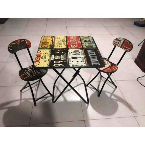 Generic Dining Set, Wooden Kitchen, Foldable Table With 2 Chair