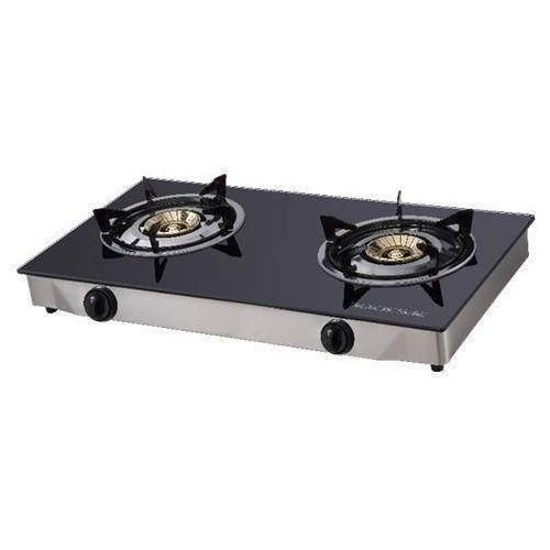 Generic   TABLE TOP GLASS GAS COOKER WITH TWO HOBS