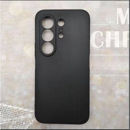 Generic Tecno Camon 50 Unique Minimalist Slim Design Protective Matte Black Silicone Back Case