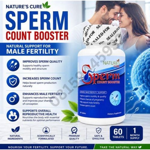 Nature's Cure Sperm Count Booster - Natural Male Fertility Support - image 3