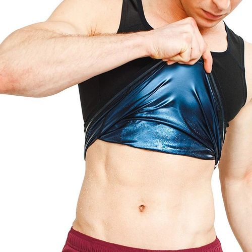 Men Neoprene Sauna Sweat Vest Body Shaper GYM Waist Trainer Fat