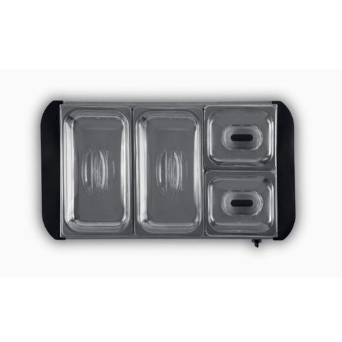 product_image_name-Tower-4 Tray Buffet Server, Hot Plate & Food Warmer - 7.2L, 300W-3
