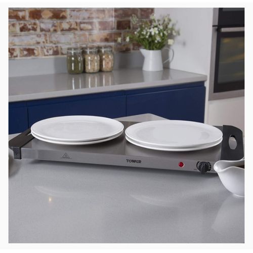 product_image_name-Tower-4 Tray Buffet Server, Hot Plate & Food Warmer - 7.2L, 300W-6