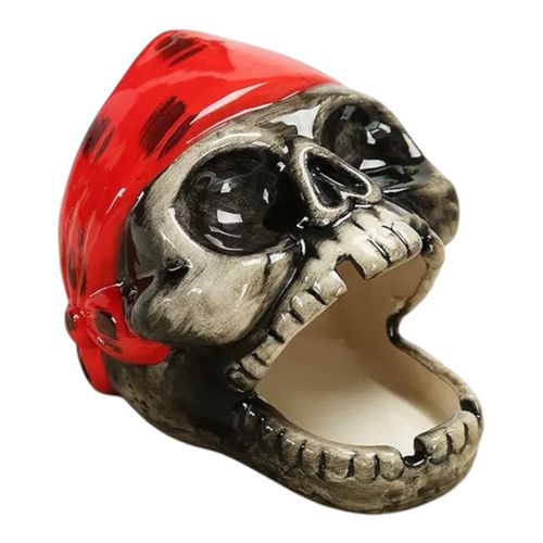 Generic Creative Pirate Skull Ceramic Ashtray - image 2