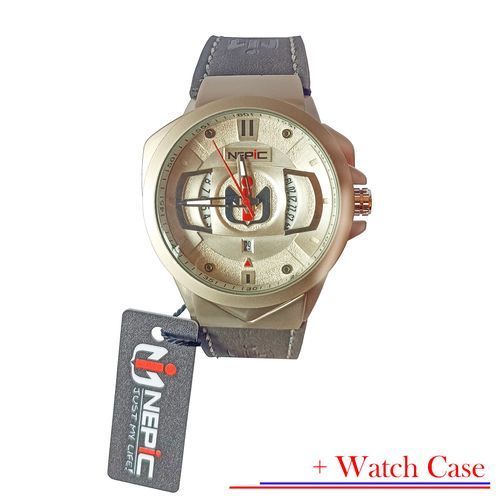 Nepic Grey Leather Luxury Brand Watch By Nel Picter Jumia Nigeria