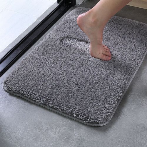 Silva Bathroom Door Rug-Grey