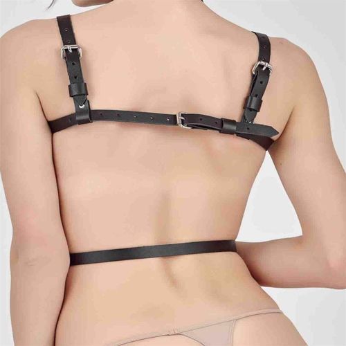 Generic Women Leather Punk Harness Bdsm Girls Designer Handmade Bra Wait  Belt Hot