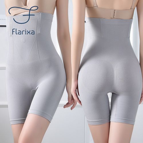 Flarixa Seamless Flat Belly Panties High Waist Boxers For Women
