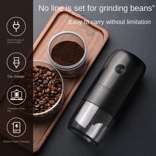 Coffee Grinder Electric Burr, Small Cordless Coffee Grinder Mini with Multi  Grind Setting, Portable Coffee Bean Grinder Automatic for  Camping/Drip/Espresso/Pour Over, USB