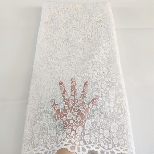 African High Quality White Lace Fabric Nigeria - Nigerian White