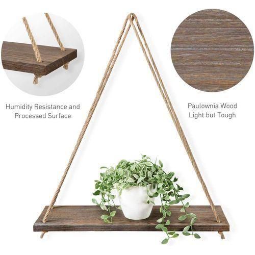 product_image_name-Generic-Wooden Hanging Wall Shelf Storage Home Decoration - 30*14 CM-3