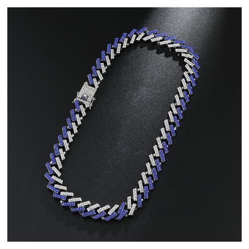 product_image_name-Fashion-Choker & Bracelet (Silver & Blue)-3