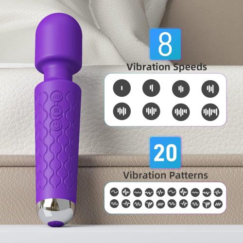 Generic 20 Speed Magnetic Wand Vibrator For Women--HOT PINK - image 3