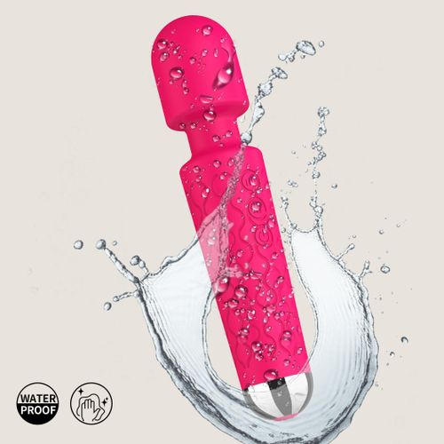 Generic 20 Speed Magnetic Wand Vibrator For Women--HOT PINK - image 5